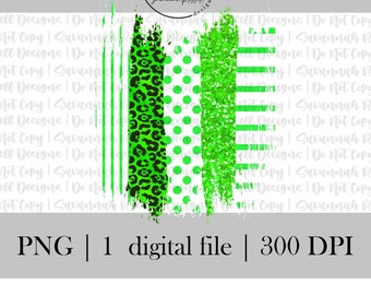 GREEN Brush Strokes | 1 PNG File | High Quality Instant Download | Green Brush Stroke PNG High School Sports Clip Art | Team Spirit Clip Art