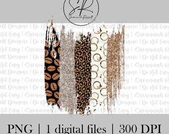 Coffee Addict Brush Strokes | 1 PNG Digital Download | Coffee Obssessed, Coffee Adduct, Coffee Hand Drawn Design | Digital Instant Download