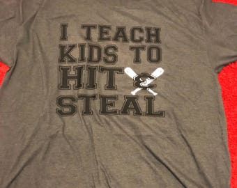 Download I teach my kids to hit and steal baseball Yeti Cup vinyl decal | Etsy