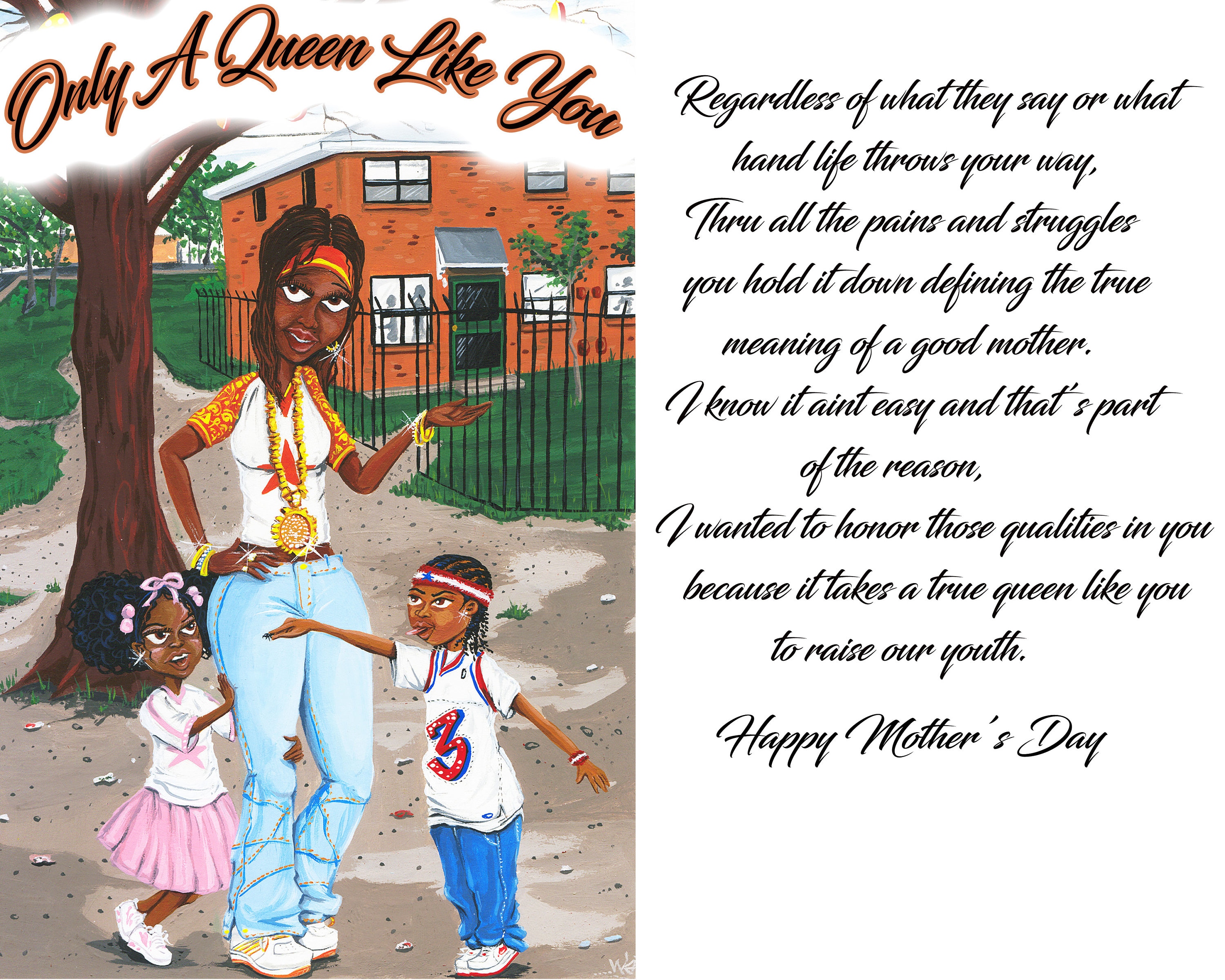 Mothers Day Greeting Cards African American Mothers Etsy 