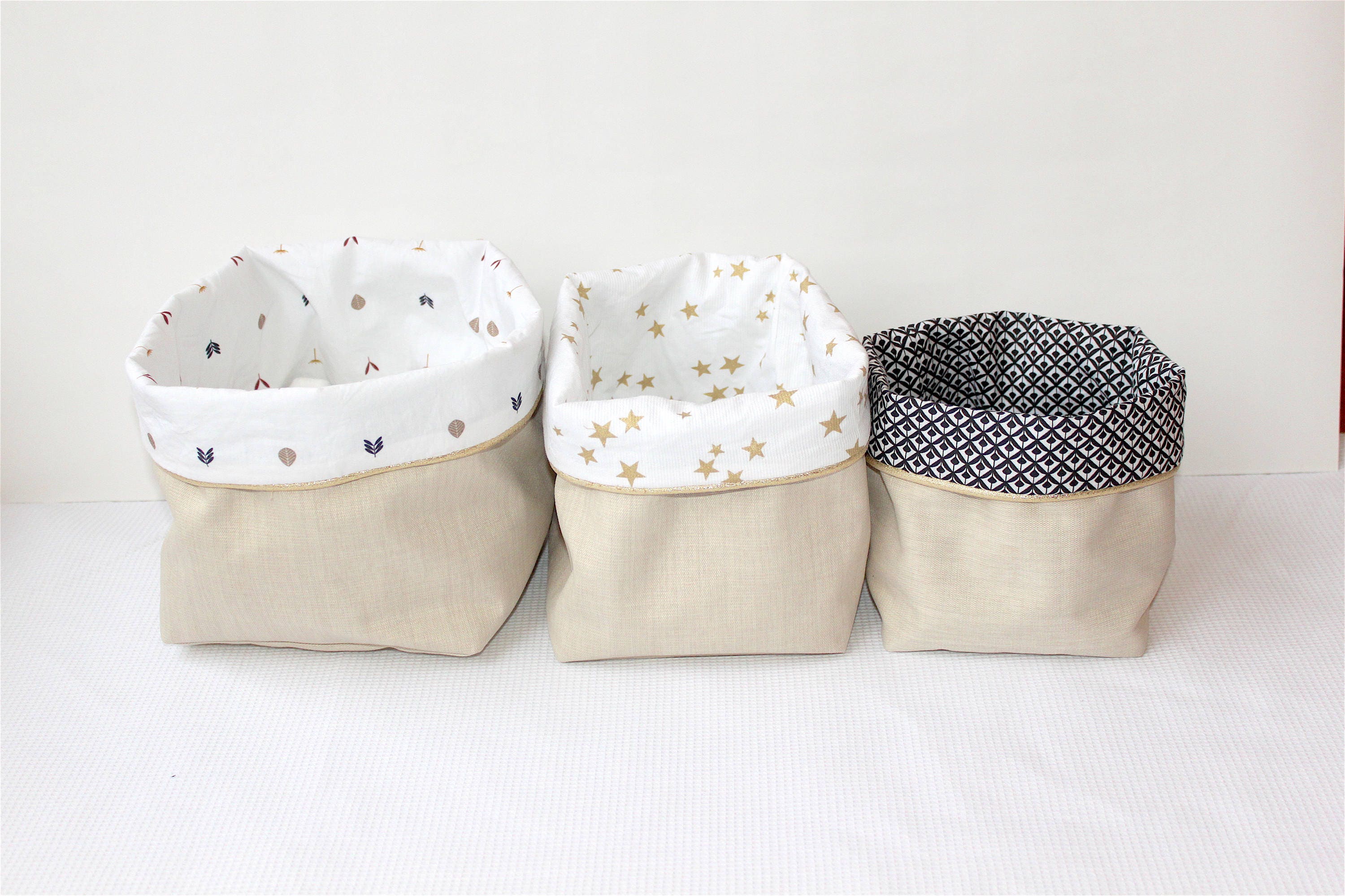 Panier Rangement Bebe Corbeille Rangement Tissu Corbeille Etsy