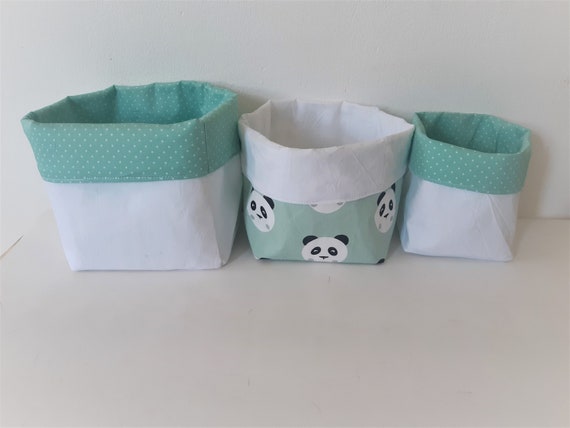 Baby Storage Basket Mint Cloth Basket Turquoise Green Water Etsy