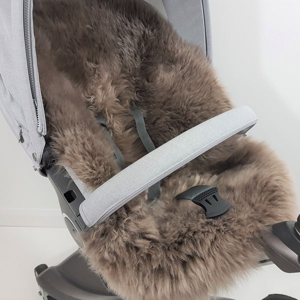 Stokke Mink Brown Sheepskin Pram Fur Liner.