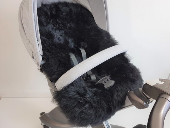 fur pushchair liner