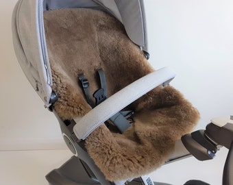 lambswool pushchair liner