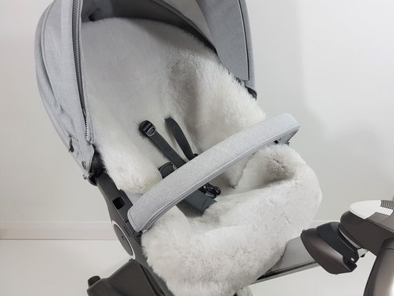 pink sheepskin pram liner