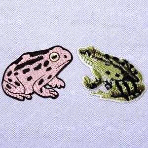 Heart Frog Iron on patch