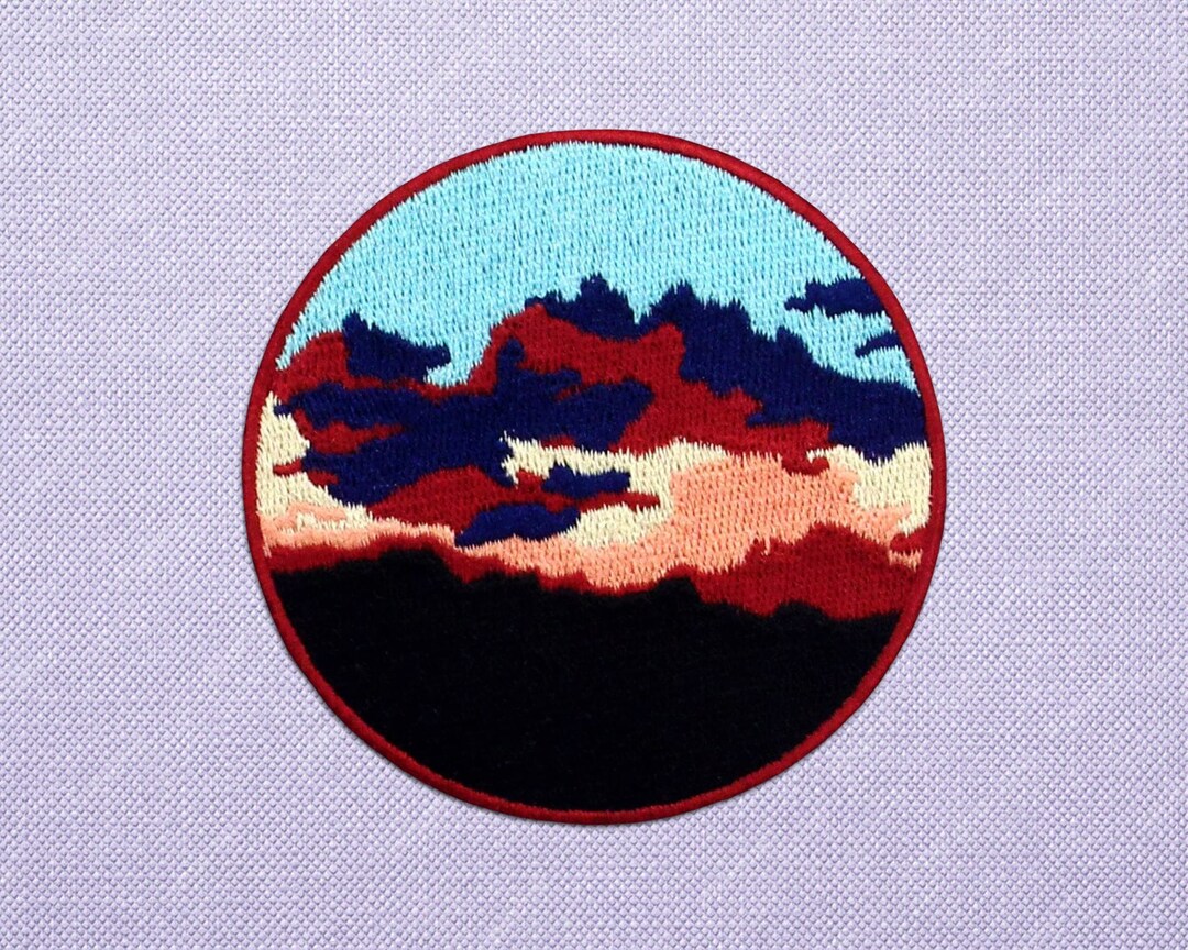 Dreamy Aesthetic Patch for Jackets, Nature Clouds Iron on Patches for