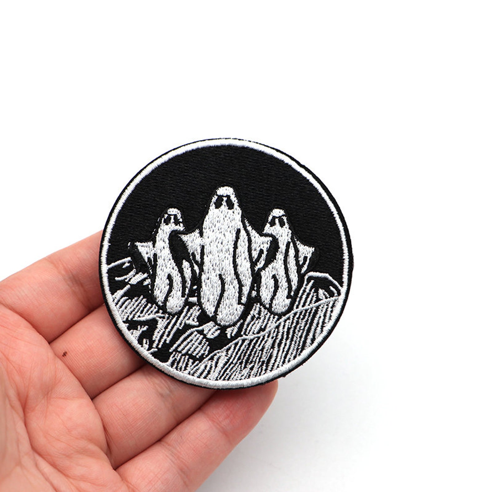 The Ghosts Patch / Set of 2 Patches Embroidered Iron on Etsy