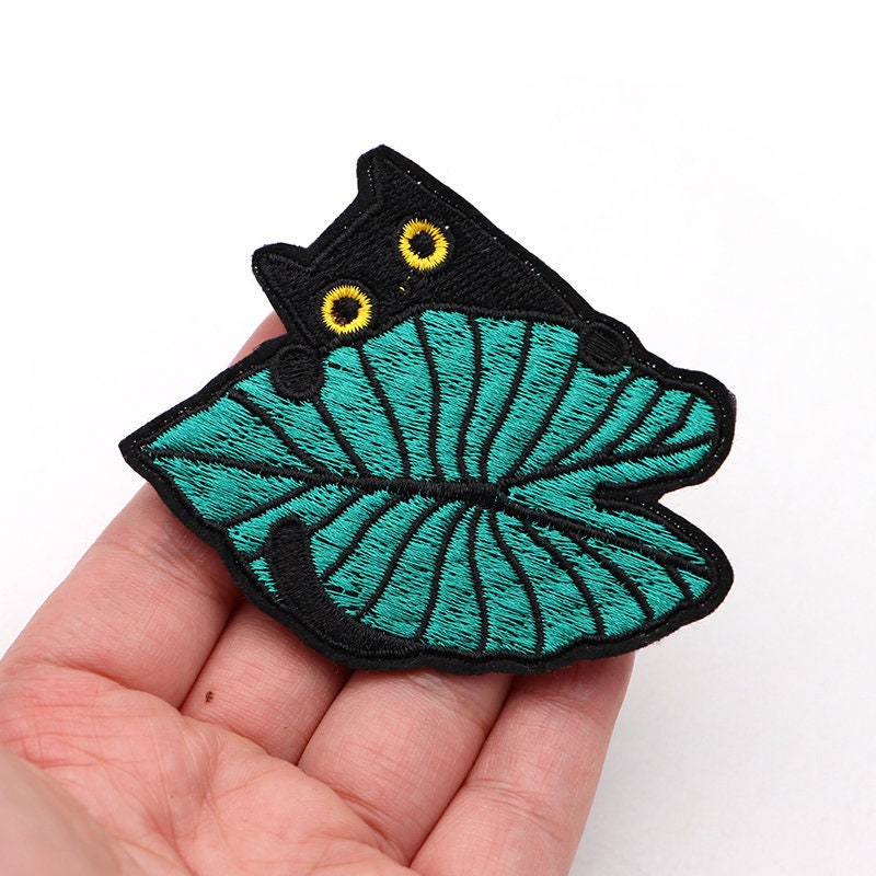 Cute Cat Patch / Set of 2 Patches Embroidered Iron on Etsy