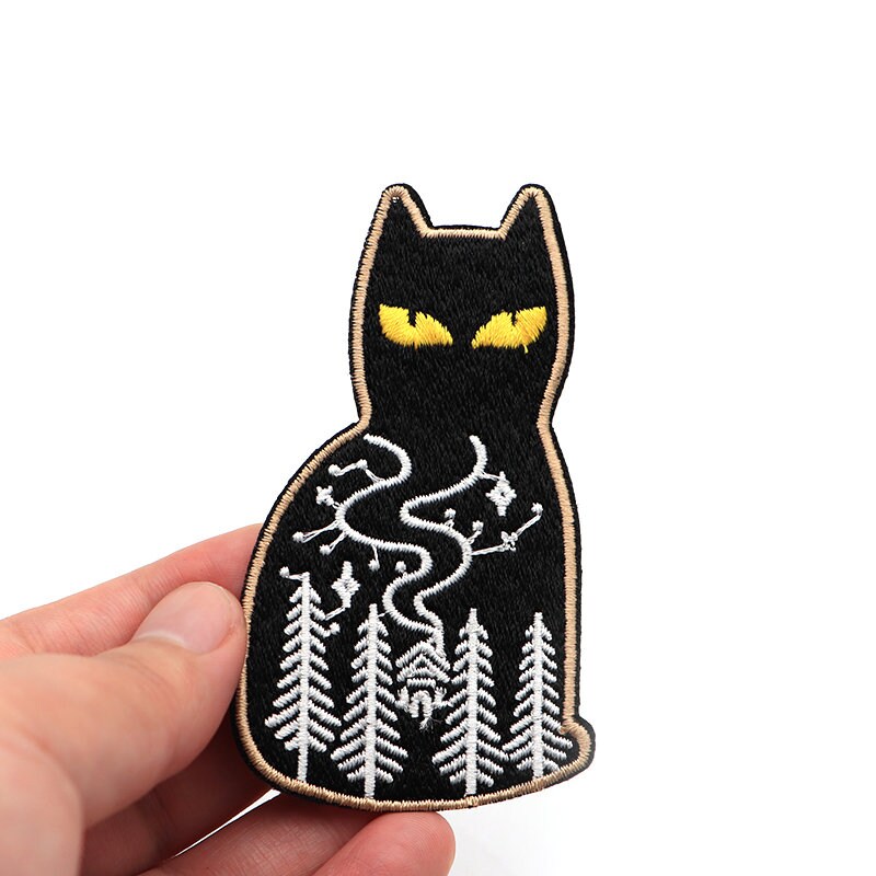 Wild Cat Patch / Set Of 2 Patches Embroidered Sew On / Etsy