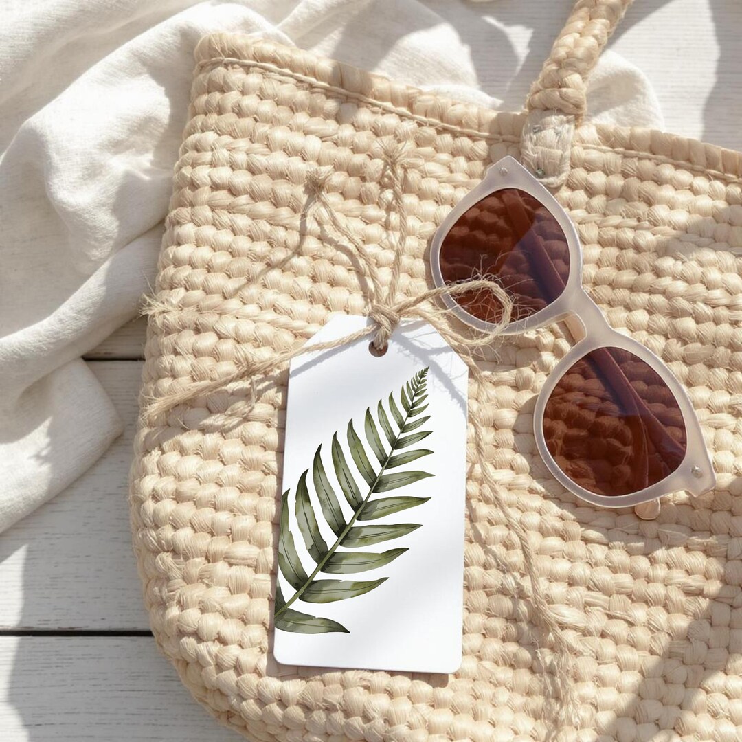 Boho Fern Gift Tag: Watercolor Printable for Summer Gifting (digital ...