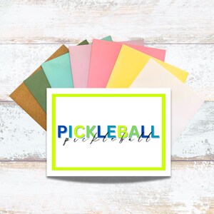 Pickleball Greeting Card, Blank Everyday Pickleball Card, Birthday Pickleball Card for Him, Get Well Pickleball Card, Lover of Pickleball