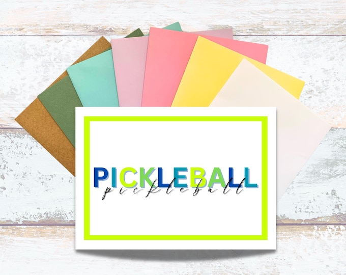 Pickleball Greeting Card, Blank Everyday Pickleball Card, Birthday Pickleball Card for Him, Get Well Pickleball Card, Lover of Pickleball
