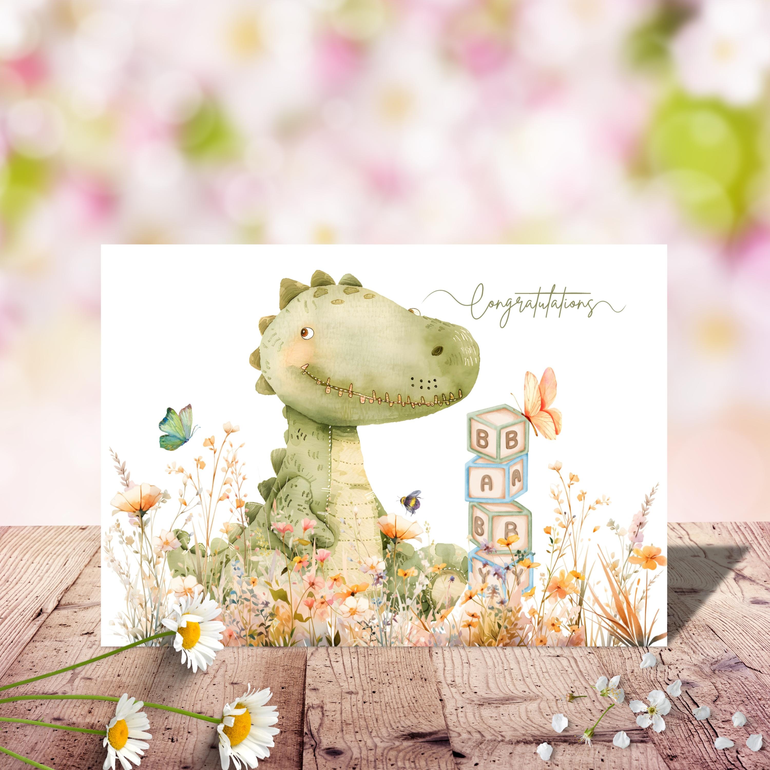 Baby Dino Greeting Card Baby Dino Greeting Card