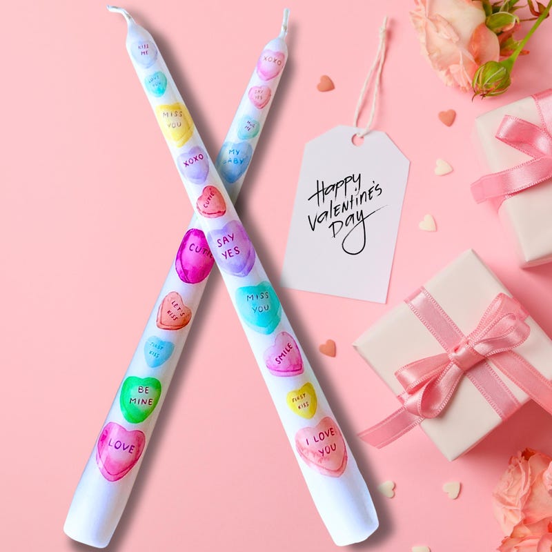 Valentine Candy Candle