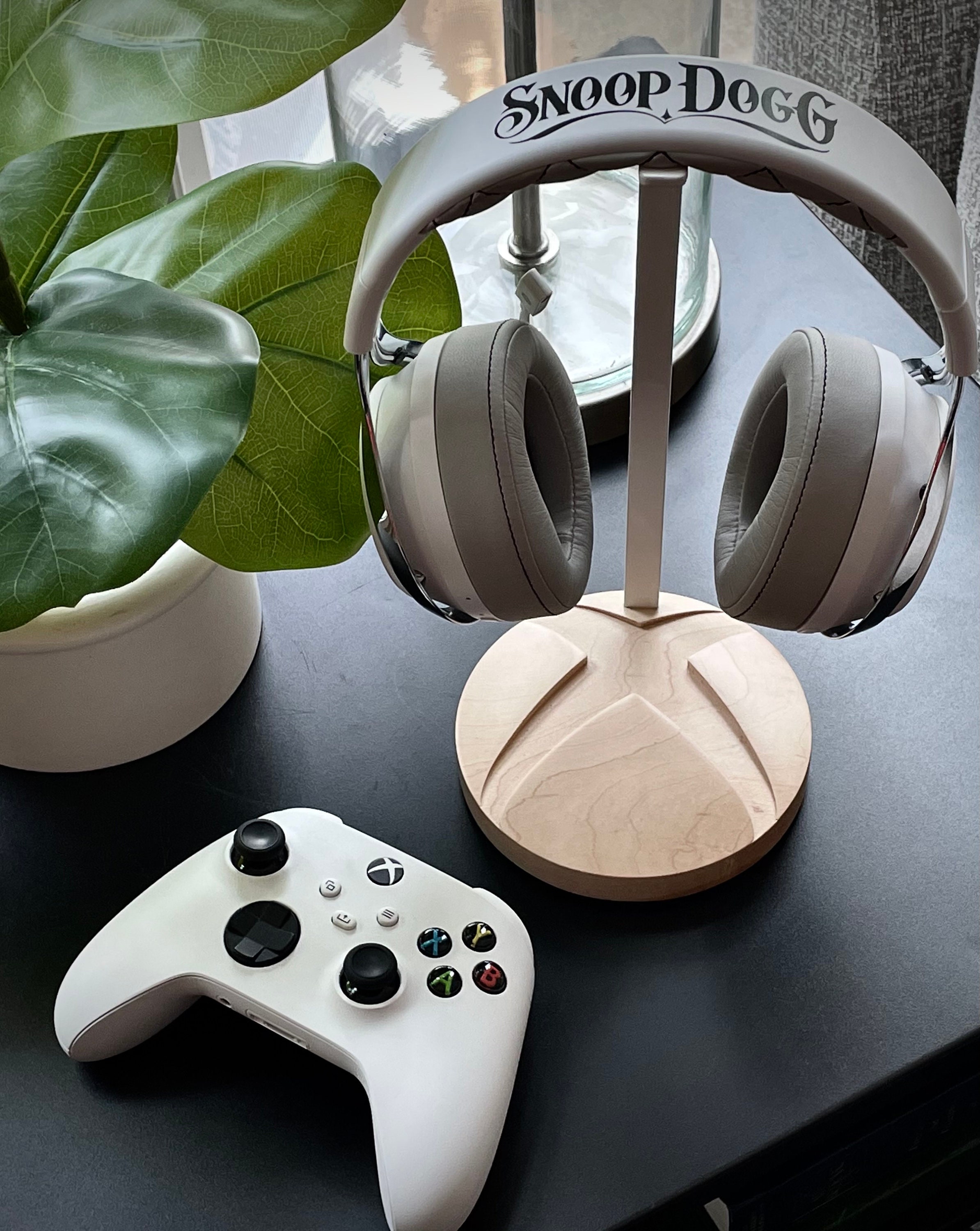 Headphone Stand Wood and Steel Wood Headphone Stand Headset Stand Home  Office Gift Made in Canada 