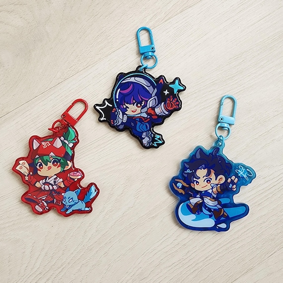 Overwatch Supports Acrylic Charms Keychains