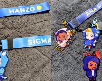Overwatch Animal Charms w/ Lanyard