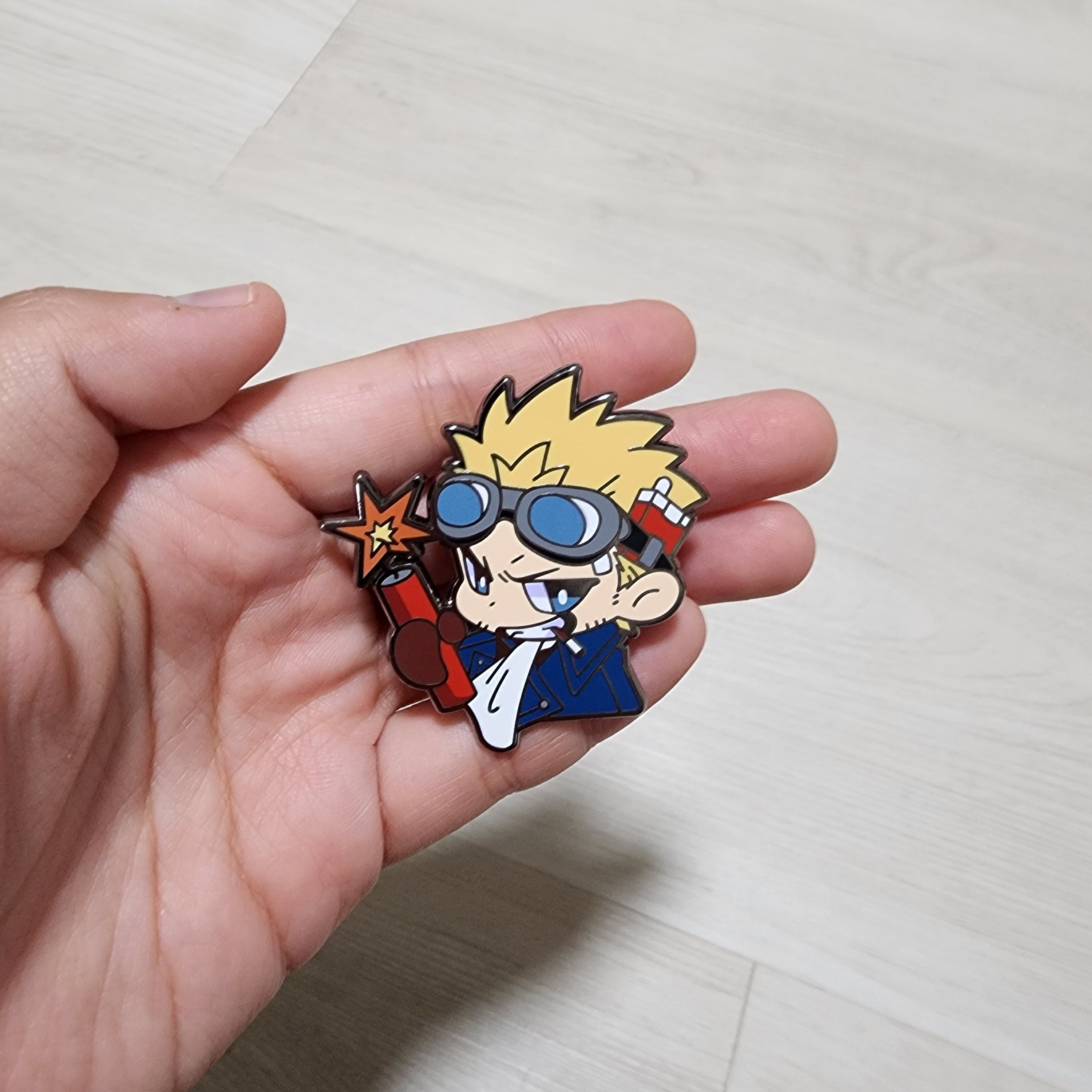 Final Fantasy VII FFVII Cid Highwind Acrylic Charm Keychain Embroidery ...