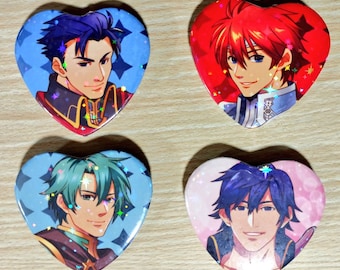Fire Emblem Lords Heart Pinback Buttons