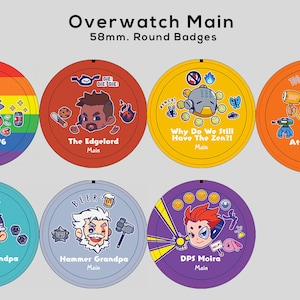 Overwatch Main Round Badges