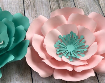 paper flower template etsy