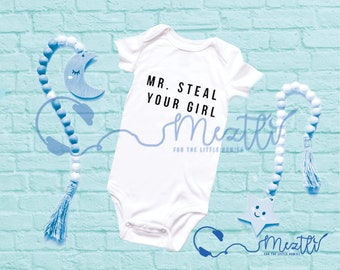 Mr. Steal Your Girl Onesie® | Hip Hop Onesie® | Hip Hop Baby Clothes | Unisex Bodysuit | Baby Shower Gift | Unique Baby Clothes | Rap Music