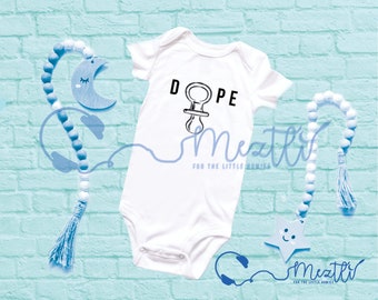 Dope Onesie® | Hip Hop Onesie® | Hip Hop Baby Clothes | Unisex Bodysuit | Baby Shower Gift | Unique Baby Clothes | Rap Music