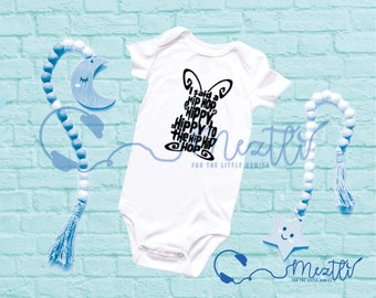 Sugarhill Bunny Onesie® | Easter Bodysuit | Hip Hop Baby Clothes | Unisex Bodysuit | Baby Shower Gift | Unique Baby Clothes | Rap Music