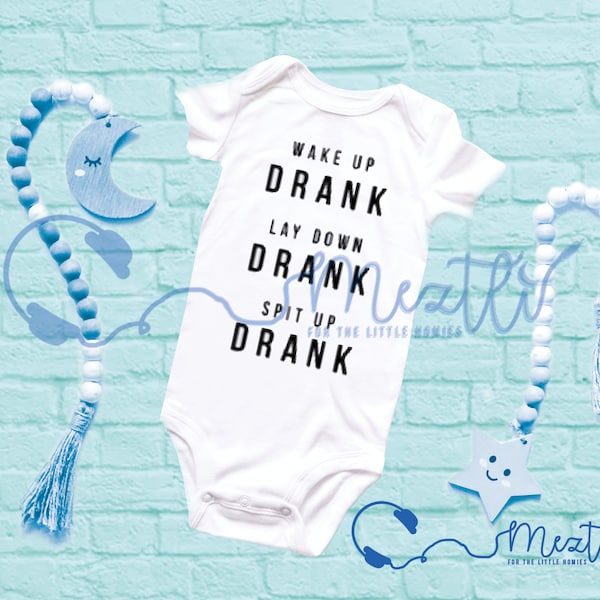 Drank Onesie® | Bodys hip-hop | Vêtements bébé hip-hop | Body unisexe | Cadeau baby shower | Vêtements bébé uniques | Musique rap