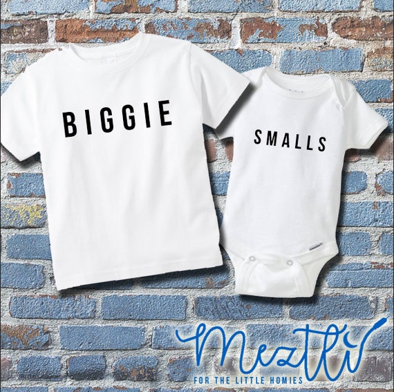 Biggie Smalls New Sibling Set T-Shirt and Onesie® Hip | Etsy