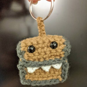 Mimic Crocheted keychain