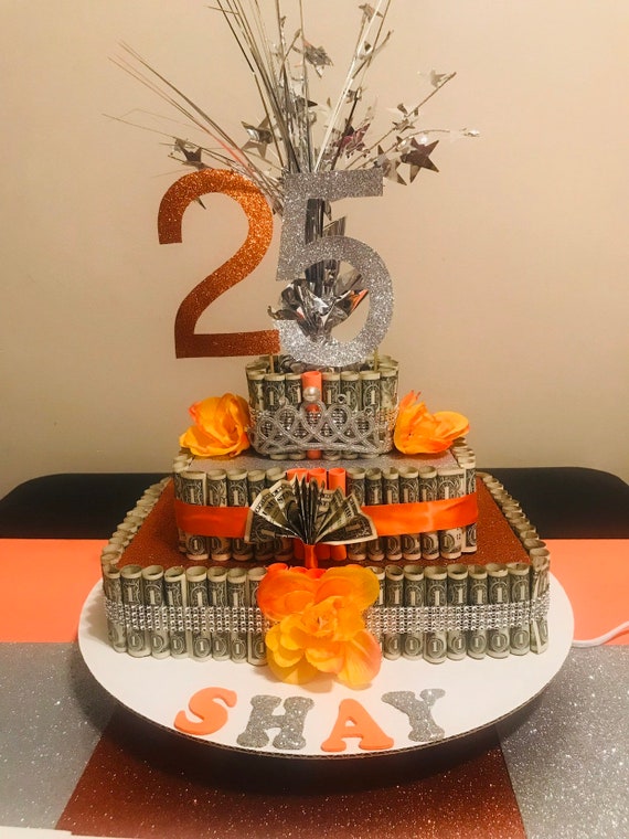 Birthday Non Edible Money Cake Etsy