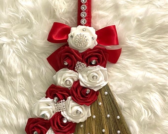 Custom Wedding Broom (Large) - For Jump The Broom Ceremonies/Does not include Names & Wedding Date