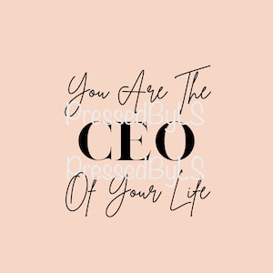 CEO of your life digital image