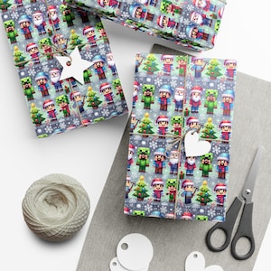 Gamer, Computer Gamer Inspired Wrapping Paper, Game Wrapping Paper, Gift Wrap, Christmas Wrapping Paper, Christmas Wrapping paper for Gamer