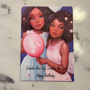 Double the Joy, Double the Love. Happy Birthday Greeting Card for sisters