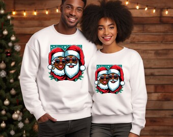 African American Santa Claus Shirt, Black Santa, Afro American Santa, Black Santa Claus, African American Christmas Shirt, Black Santa Claus