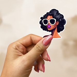 Tammi Sticker | African American Woman Sticker | African American Girl Sticker | Black Woman Sticker | Afro American Sticker | Black Girl
