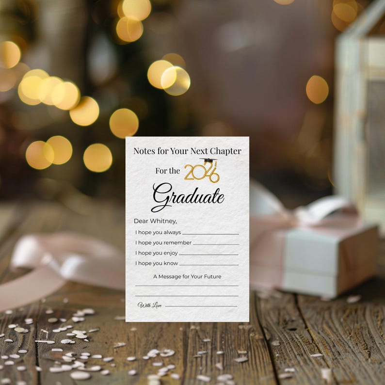 New Grad Notes Graduation Advice Cards 2026, Notes for Your Next Chapter, Grad Party ...