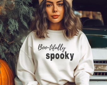 Boo-tifully Spooky Halloween Sweatshirt