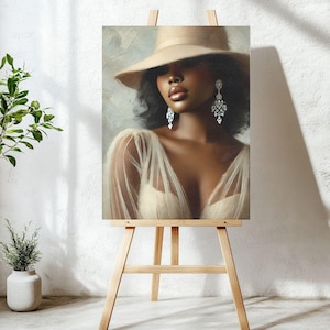 Black Woman Art Work | Printed Poster | Wall Art | Black Artwork | Black Art | Home Decor - Frame Not Included (Printed Photo Only)