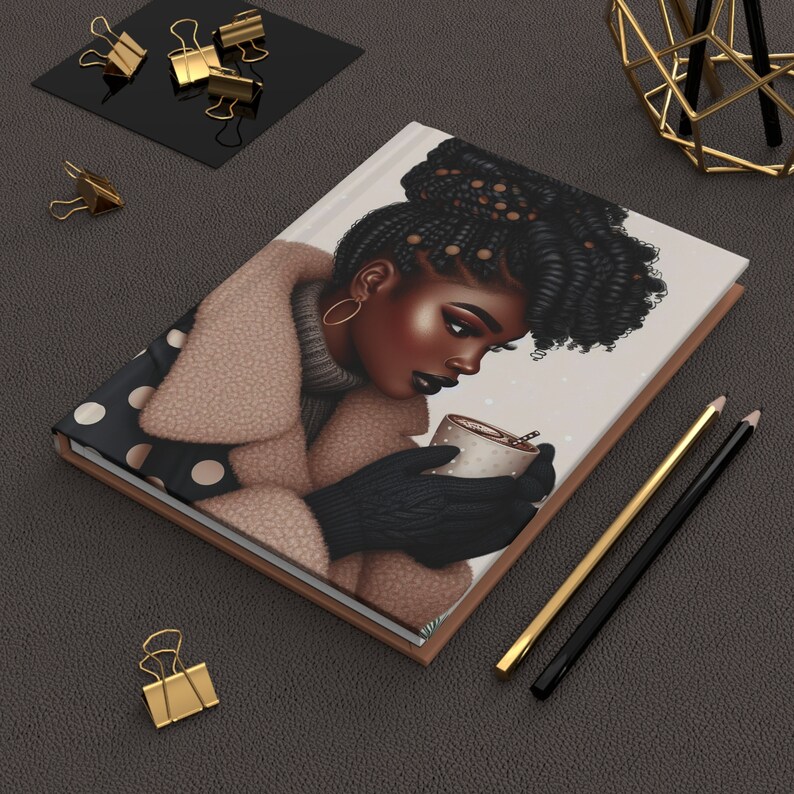 African American Girl Journal | Journal Blank Inside | Schwarzes Mädchen Journal | Tagebuch für Sie | Frauentagebuch | Geschenk für Sie | Notizbuch Bild 3
