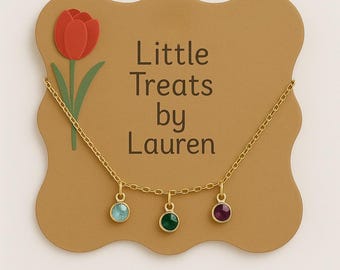 Personalized Birthstone necklace