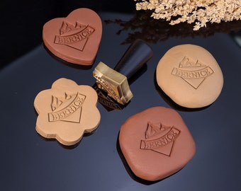 Personalized Polymer Clay Stamp, Custom Brass Stamp for Clay, Custom Pottery Stamp, Initials Ceramic Stamp, Gifts for Pottery Maker