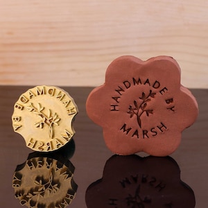 Timbro personalizzato per ceramica, timbro per sapone, timbri in argilla, regalo per lei, timbro in argilla polimerica, timbro personalizzato per ceramica, timbro in ottone per argilla