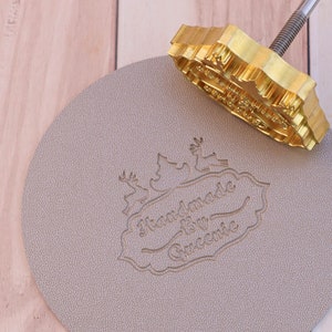Marca de hierro personalizada para cuero, marca de hierro de madera personalizada, sello de cuero personalizado, sellos personalizados como regalos de Navidad, marca de hierro para cuero
