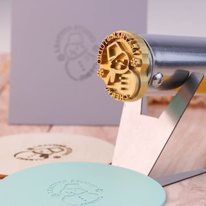 Custom Logo Leather Stamp, Leather Branding Iron, Custom Leather Brass Stamp, Gift for Leather Craftsman, Gift for Husband, Gift for Dad
