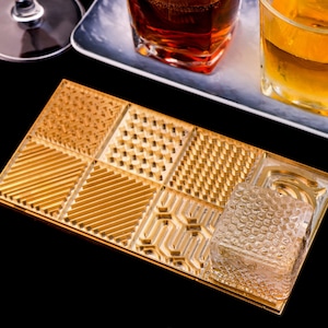 Bandeja de cubos de gelo personalizada, carimbo de cubo de gelo com logotipo comercial personalizado para bar, carimbo de latão para cubos de gelo, carimbo de gelo exclusivo para amantes de uísque